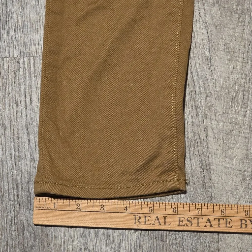 Old Navy Stretch 360 Kids Coyote Brown Khakis Slim Size 12 Casual Pants